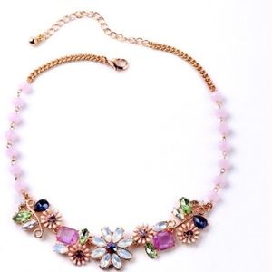 Crystal Flower Necklace